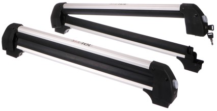 Tetőre szerelhető sí-, snowboard- és wakeboard-tartó zárral ROOF SKI, 76 cm, teherbírás 35 kg