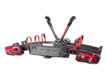 Vonóhorogra szerelhető kerékpártartó E-BIKE 3 PRO - 3 elektromos kerékpár, teherbírás 60 kg, összecs