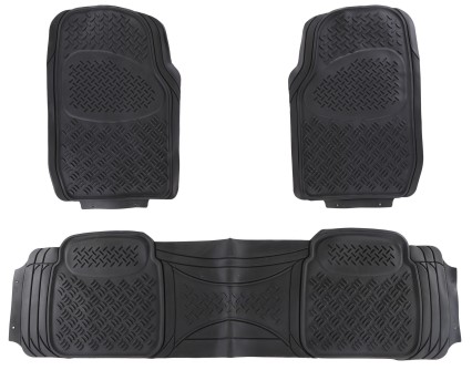 Univerzális gumi autószőnyegek CAR MAT UNI SET 2, komplett, 3 db.