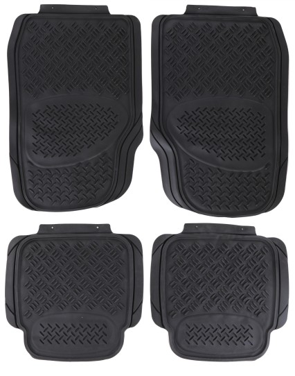 Univerzális gumi autószőnyegek CAR MAT UNI SET 3, komplett, 4 db.