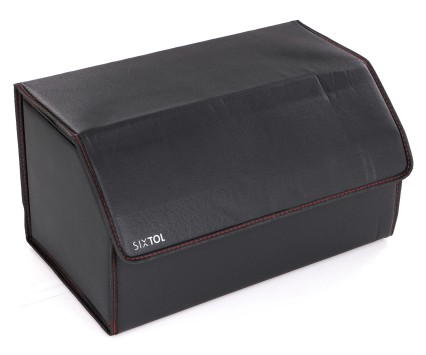 Autó csomagtartó organizátor CAR COMPACT LEATHER L, 2 rekesz, összecsukható, fedéllel