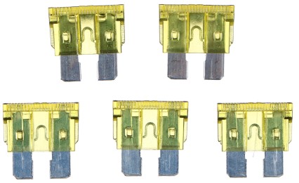 Lapos autóbiztosíték készlet MECHANIC FUSE SET 20A, 100 db