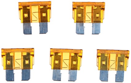 Lapos autóbiztosíték készlet MECHANIC FUSE SET 5A, 100 db