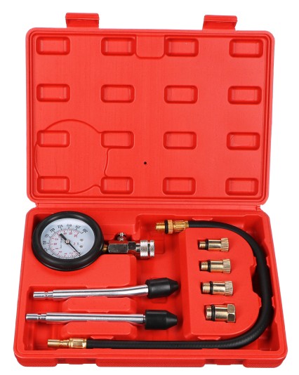 Benzines motorok kompressziójának vizsgálatára szolgáló készlet MECHANIC ENGINE TESTER 8, 0-20 bar,