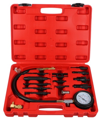 Kompresszióteszt készlet dízelmotorokhoz MECHANIC ENGINE TESTER 23, 0-70bar, 23 részes