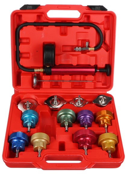 Hűtőrendszer tesztelő készlet MECHANIC COOLING TESTER 14, 0-2,5bar, 14 részes