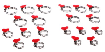 Tömlőbilincs pillangóval MECHANIC CONNECT SET 20, 10-44mm, 20 db