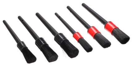 Precíziós kefekészlet autó tisztításhoz CAR DETAILING BRUSH 6, 6 db