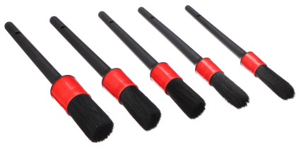 Puha precíziós ecsetkészlet autó tisztításához CAR DETAILING BRUSH 5 SOFT, 5 db