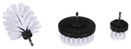 Fúrógépes kefekészlet autó tisztításához CAR DETAILING DRILL BRUSH 3 SOFT, 3 db