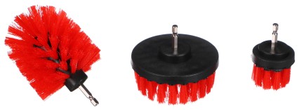 Fúróhoz való autótisztító kefe készlet CAR DETAILING DRILL BRUSH 3 MEDIUM, 3 db