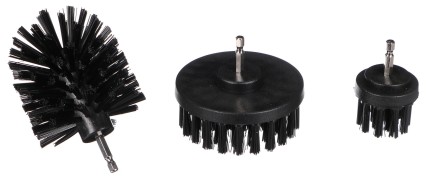 Fúróhoz való autótisztító kefe készlet CAR DETAILING DRILL BRUSH 3 HARD, 3 db