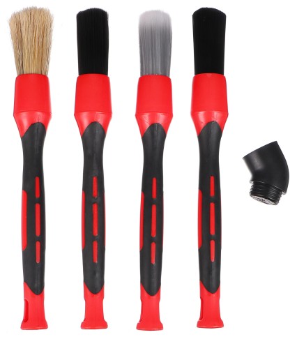 Precíziós kefe készlet cserélhető fejekkel autó tisztításhoz CAR DETAILING BRUSH 4