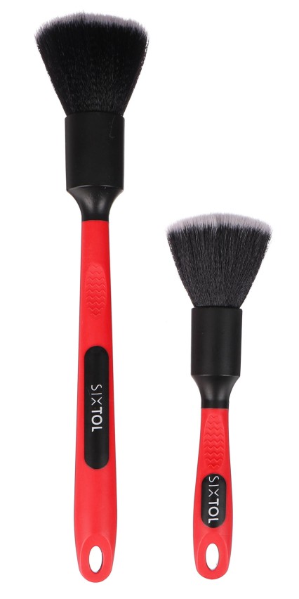 Precíziós autótisztítási kefekészlet ergonómikus nyéllel, CAR DETAILING BRUSH 2 PRO, 2 db.