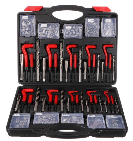 Menetjavító készlet MECHANIC THREAD SET 261, M5 - M12, 1/4UNC-1/2UNC, 261 darabos