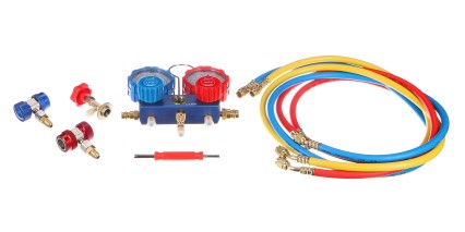 Nyomás- és tömörségmérő készlet autóklímához MECHANIC AC TESTER 1