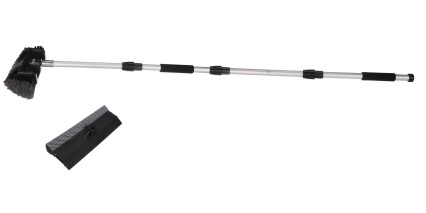 Átfolyós autómosó kefe két cserélhető fejjel CAR DETAILING WASH BRUSH SET 2, 240 cm