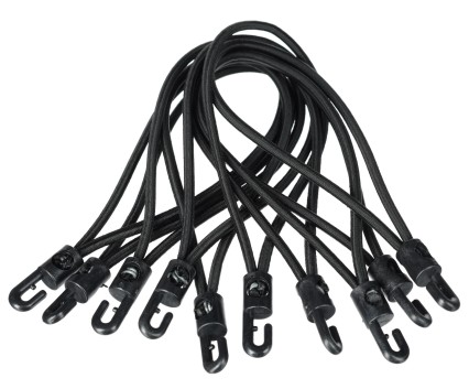 CARGO CORD SET 2 műanyagkampós rögzítőgumi szett, 20 cm, 10 db