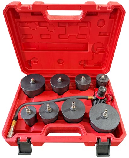 Turbófeltöltő tömítettség-ellenőrző készlet MECHANIC LEAK TESTER 1, 9 db