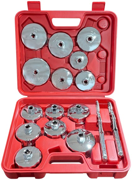 MECHANIC OIL WRENCH 16 olajszűrő csészefej-készlet, 16 db
