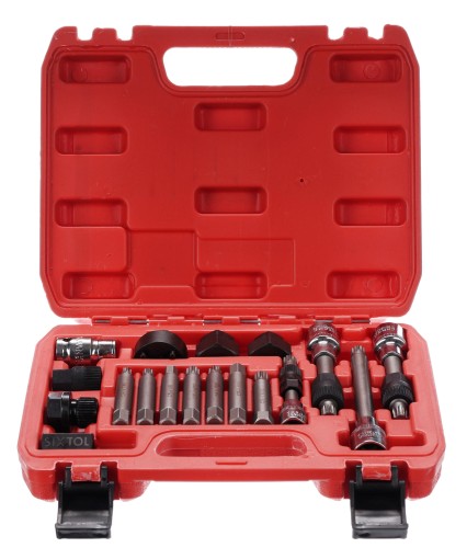 Alternátor szabadonfutó tárcsa szerelő- és leszerelő készlet MECHANIC PULLEY SET 2, 18 db