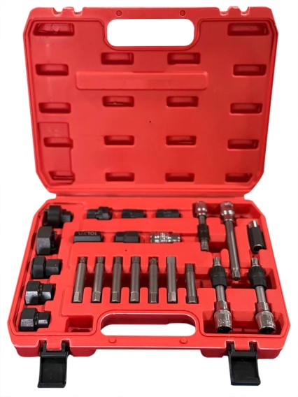 Generátor ékszíjtárcsa szerelő- és szétszerelő készlet MECHANIC PULLEY SET 3, 24 db