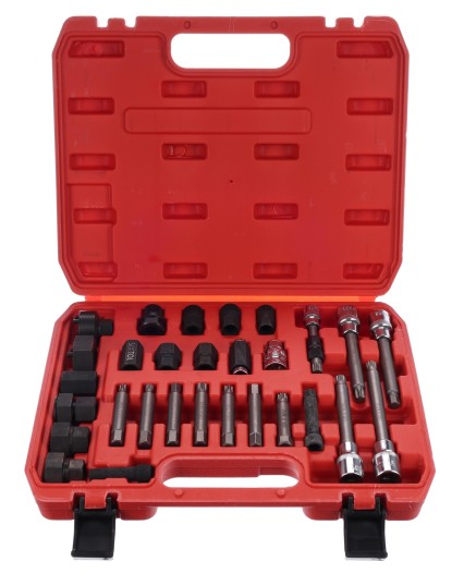 Generátor ékszíjtárcsa szerelő- és szétszerelő készlet MECHANIC PULLEY SET 4, 30 db