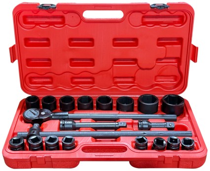 Racsnis dugókulcs-készlet MECHANIC WRENCH SET 2, nagy teherbírású, 21 db