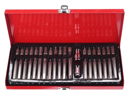 Torx-bit készlet fém tokban MECHANIC TORX SET 1, 40 db