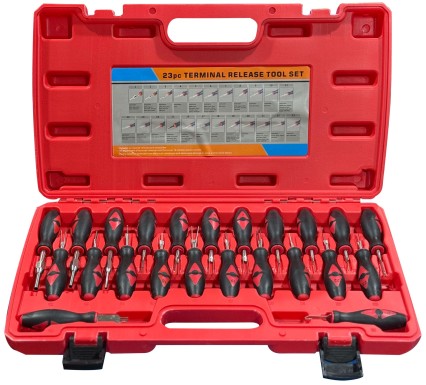 Csap- és csatlakozó kiszedő készlet MECHANIC TERMINAL PIN SET 1, 23 db