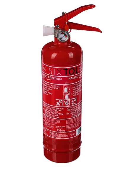 FIRE STOP poroltó 1 kg, ABC, teljesen fém, fémtartóval