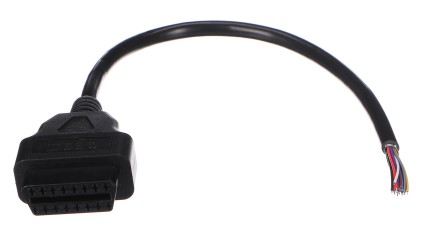 OBD-II hosszabbítókábel aljzattal, 16 tűs, 30 cm-es kábelekkel, MECHANIC CABLE 27