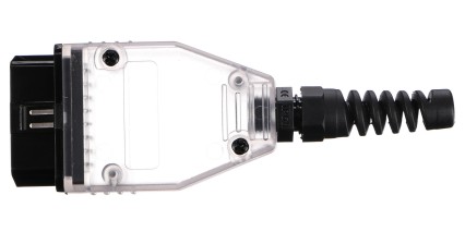 OBD-II csatlakozó 16 tűvel saját kábel szereléséhez MECHANIC CABLE 30, átlátszó