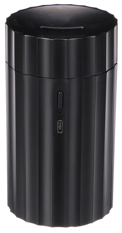 Car Flame aroma diffúzor autóba, fekete, 100ml, USB-C, pohártartóba