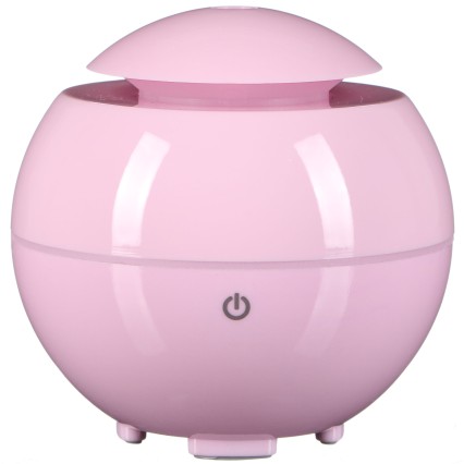 Aroma diffúzor Globe rózsaszín fényes 150 ml