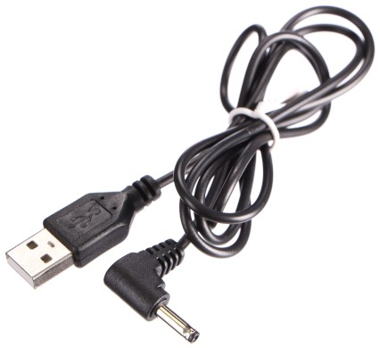 Csere USB tápkábel DC jack 3,5x1,35 mm, Virág és Gömb diffúzorokhoz