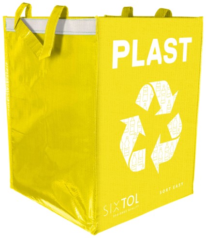 Szelektív hulladékzsák SORT EASY PLASTIC, 30x30x40cm, 36l