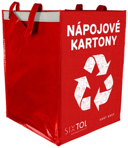 Szelektív hulladékzsák SORT EASY CARTON, 30x30x40cm, 36l