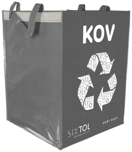 Szelektív hulladékzsák SORT EASY METAL, 30x30x40cm, 36l