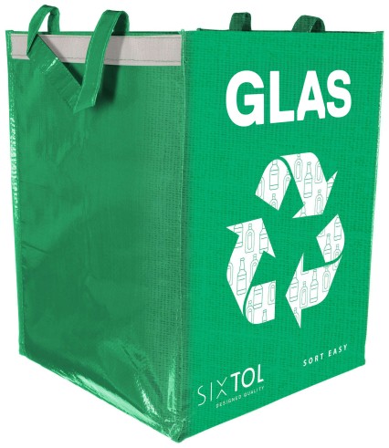 Szelektív hulladékgyűjtő zsák SORT EASY GLAS DE, 30x30x40cm, 36l