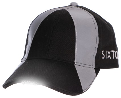 Reflexes ellenzős sapka LED világítással B-CAP SAFETY 25 lm, tölthető, USB, egy méret, fekete