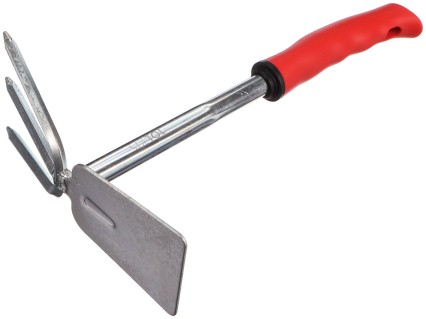 Kerti kapa-kultivátor, hossza 290 mm, ergonomikus nyél