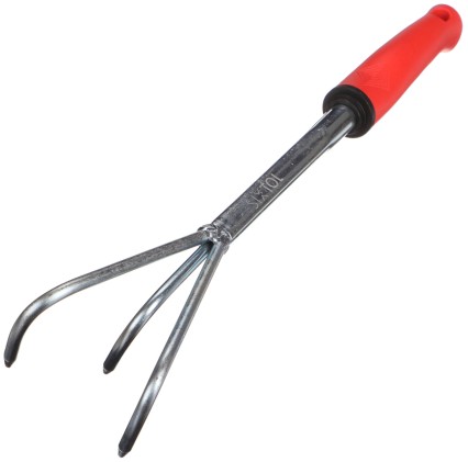 Kézi kultivátor, 360 mm hosszú, ergonomikus nyéllel
