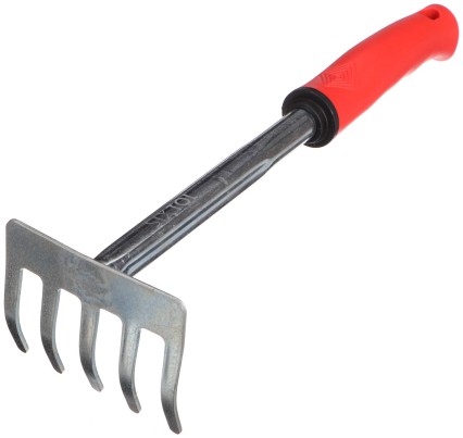 Kézi gereblye, hossza 290 mm, ergonomikus nyél