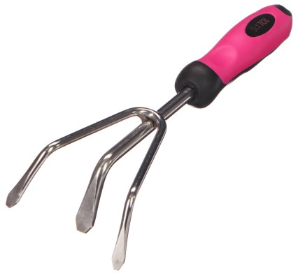 Kézi kultivátor GARDEN PINK ONE, rozsdamentes, 28 cm