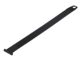 Rögzítő szíj vonóhorogra szerelhető kerékpárszállítóhoz, hossz 27 cm, fekete - pótalkatrész