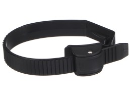 Gyorsrögzítő szíj vonóhorogra szerelhető kerékpárszállítóhoz, 38 cm, fekete - pótalkatrész