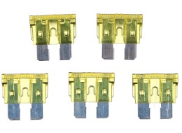 Lapos autóbiztosíték készlet MECHANIC FUSE SET 20A, 100 db