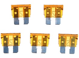 Lapos autóbiztosíték készlet MECHANIC FUSE SET 5A, 100 db