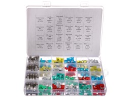 Késes és üveg autóbiztosíték-készlet MECHANIC FUSE SET 215